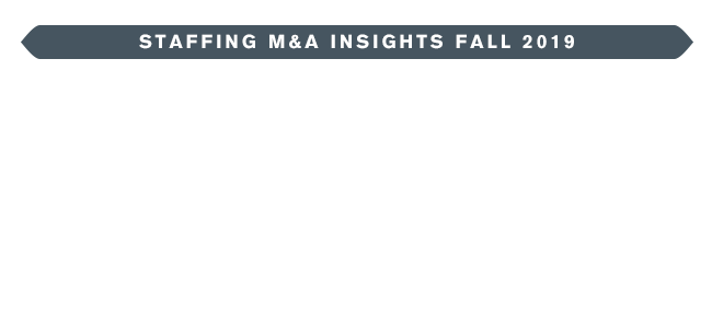 Staffing Industry Insights – Fall 2019 